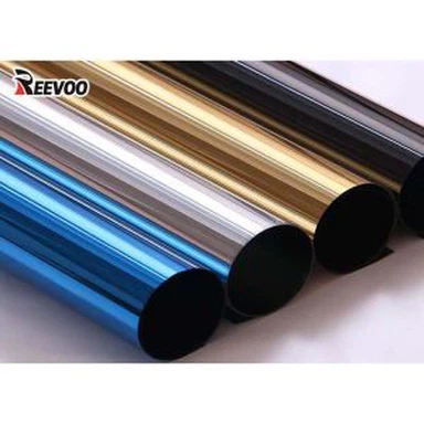 Film reflectorizant autoadeziv pentru fereastră cu oglindă aurie